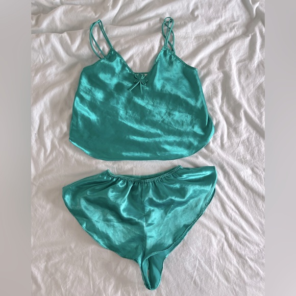 Inner Most | Intimates &amp; Sleepwear | Vintage Inner Most Teal Satin ...